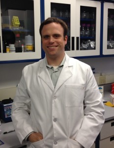 Christopher Mason in lab